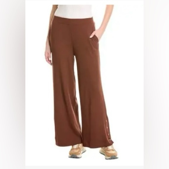 Terez Pants - Terez Cafe Rib Wide-Leg Pants